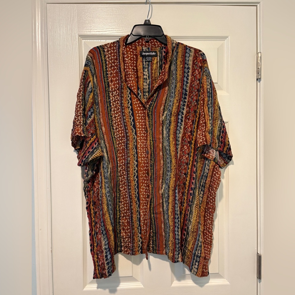 Multicolor Striped Button Down Shirt